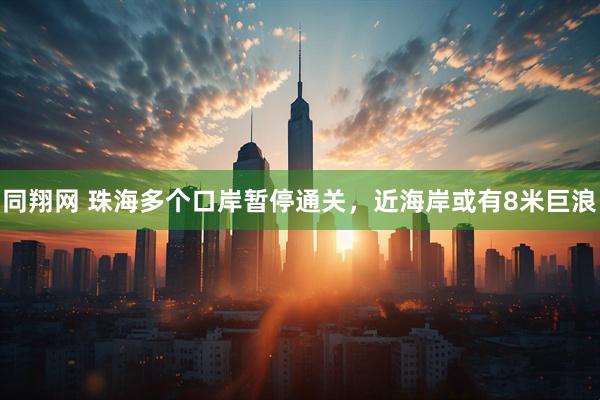 同翔网 珠海多个口岸暂停通关，近海岸或有8米巨浪